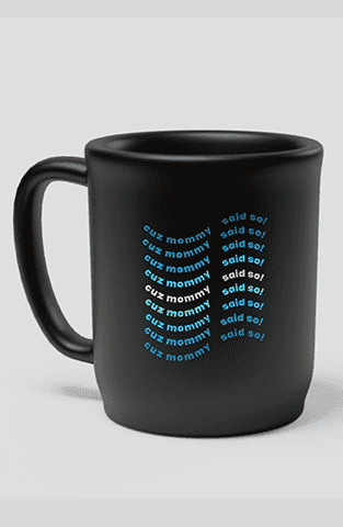 Black Glossy Mug